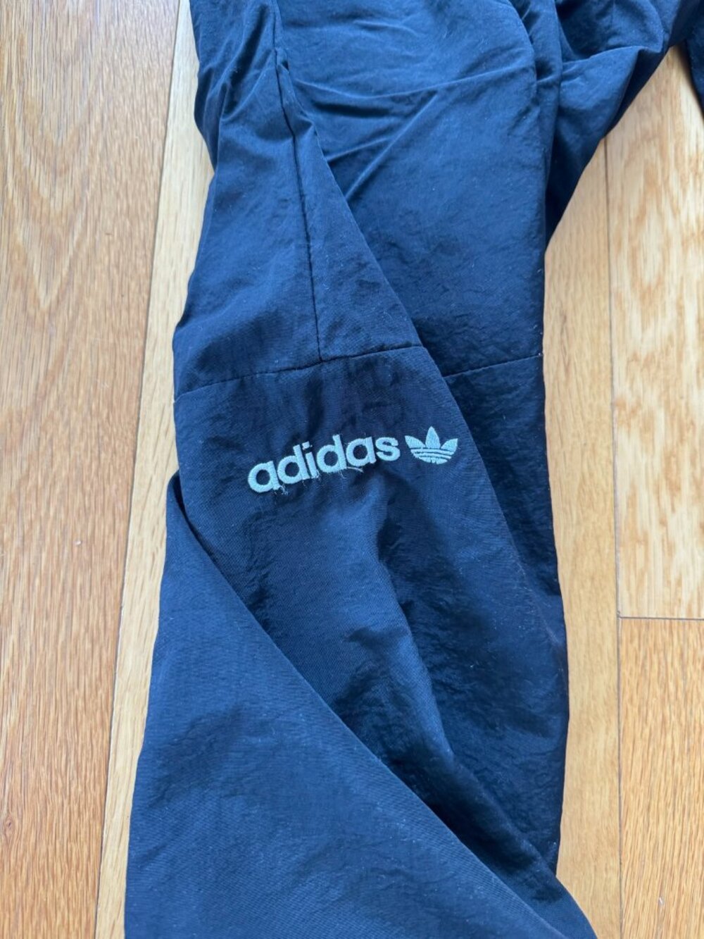 adidas Originals black nylon track pants